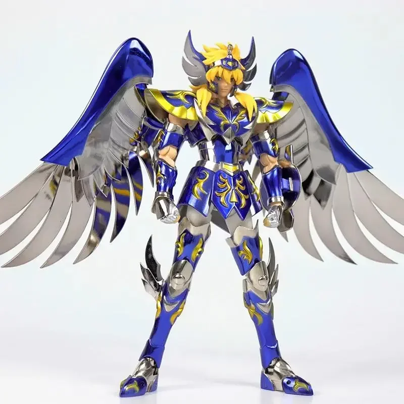 Em estoque modelo st saint seiya estilo ex sog deus shiratori hyoga cygnus armadura de metal articulado colecionável anime figura de ação