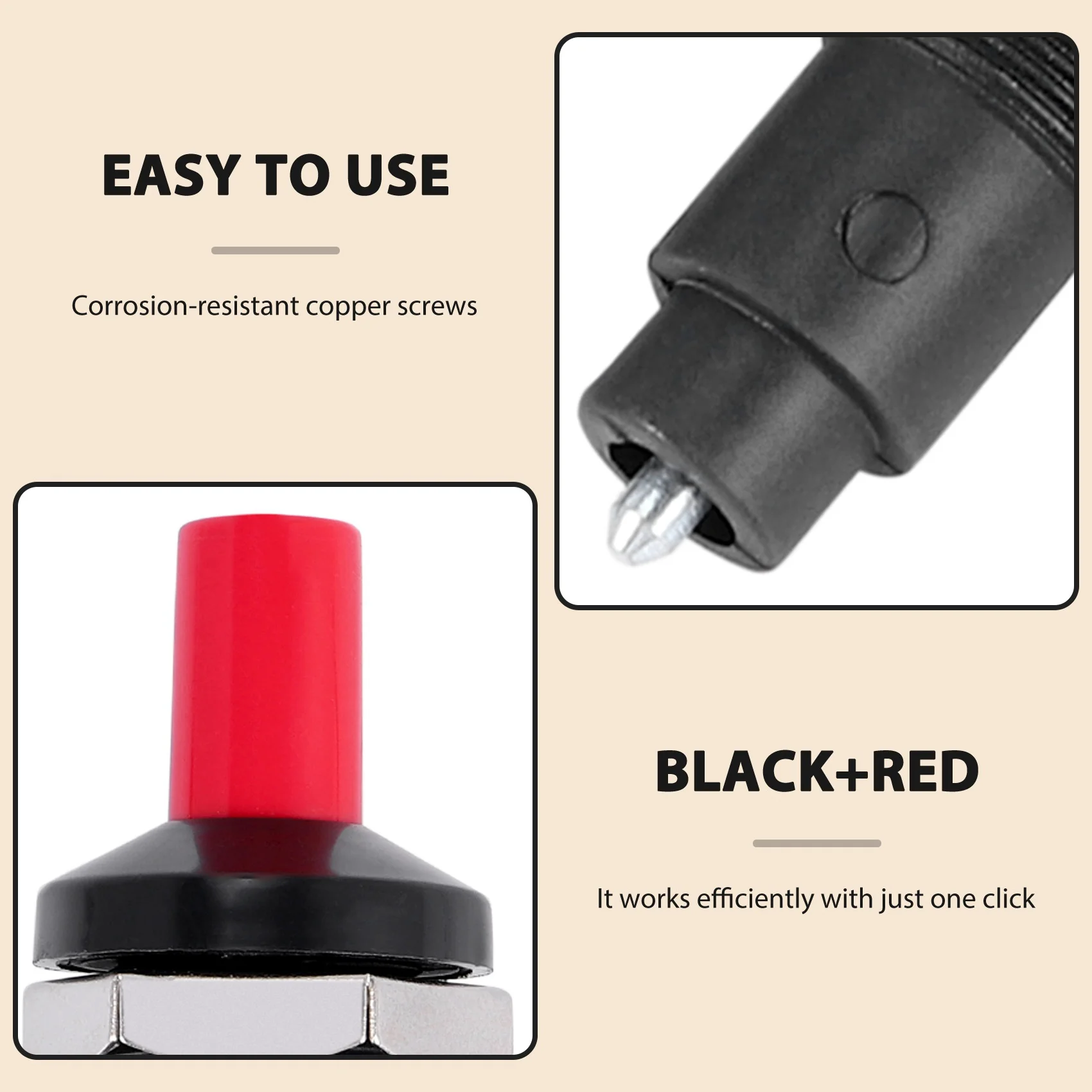 AB68 4 Pieces Propane Push-Type Piezo Igniter Kit With Threaded  Electrode Ignition Plug Wire 30 Cm For Gas Grill