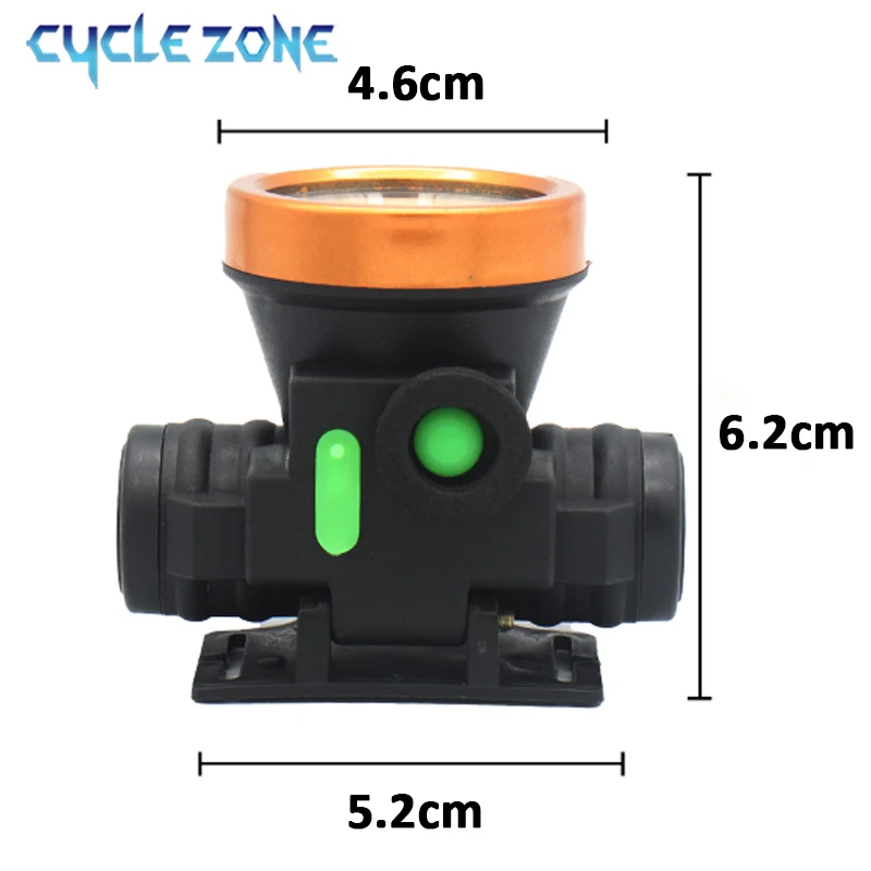 كشافات أمامية خفيفة الوزن قابلة لإعادة الشحن USB 3 أوضاع مصباح يدوي للرأس مدمج في بطارية للتخييم في الهواء الطلق فانوس صيد ليلي