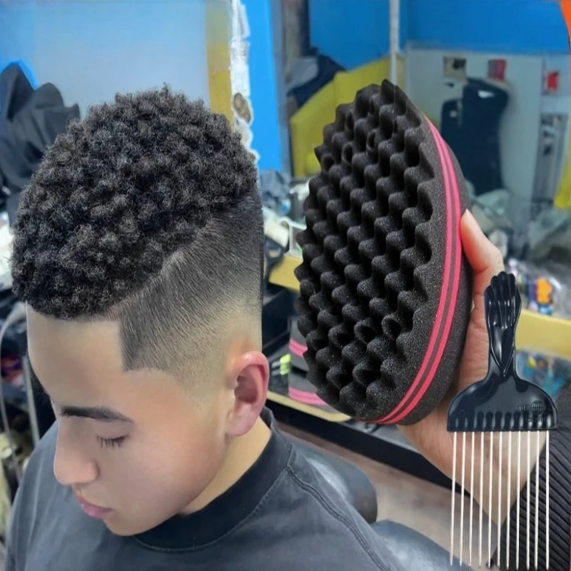 Twist Sponge Coil - Brosse à cheveux ovale Double face