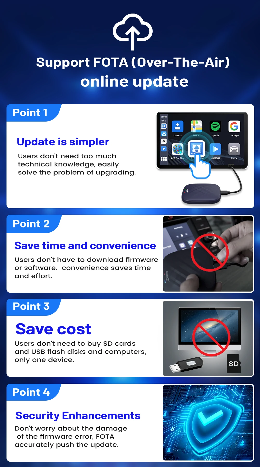 Carlinkit Plus QCM 6125 64G Android 13 CarPlay Ai Android Tv Box Wireless CarPlay Android Auto For Netflix YouTube Spotify IPTV