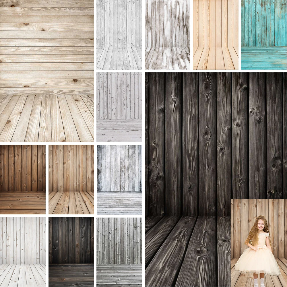 

MOON.QG Wood Backdrop For Birthday Party Imitation Wood Boards Food Rustic Wooden Photo Background Baby Shower Photo Banner