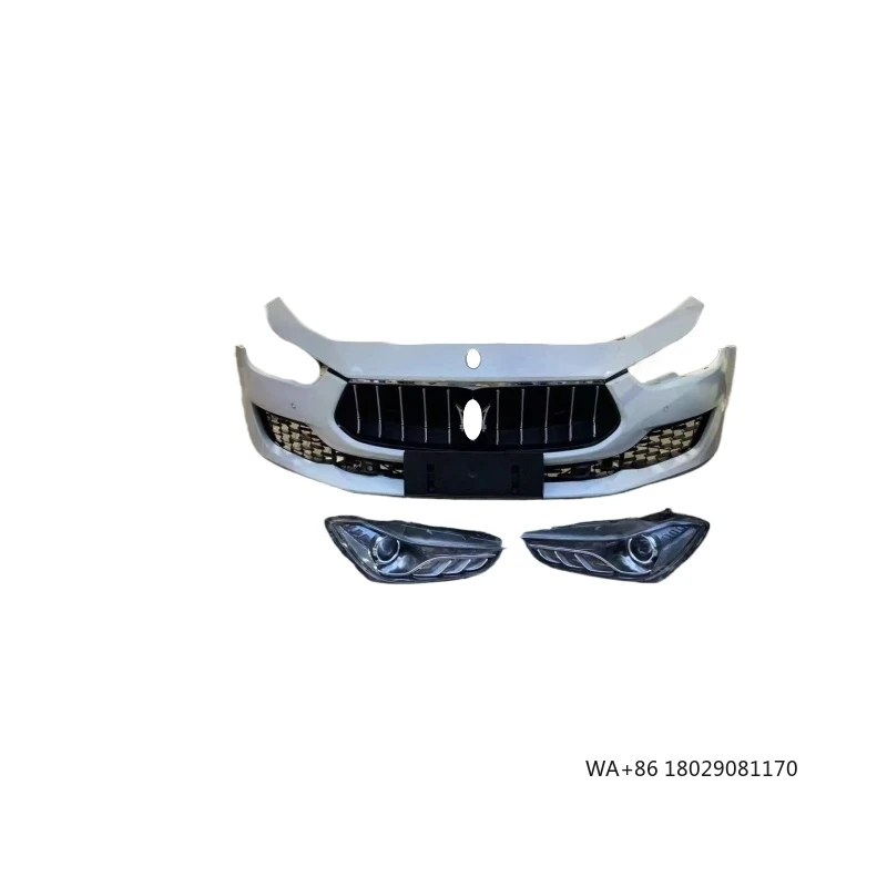 طقم الجسم لمجموعة الجسم الخلفية سهلة التركيب ABS البلاستيك المصد الأمامي الأمامي غطاء الحاجز استبدال ترقية المستخدمة #3