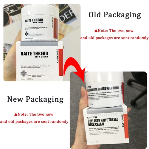 Imagen 2 del producto Crema para el cuidado del cuello de colágeno Original coreano, solución de adenosina al 5%, péptido de colágeno hidrolizado, crema hidratante firme para levantar el cuello, 100ml