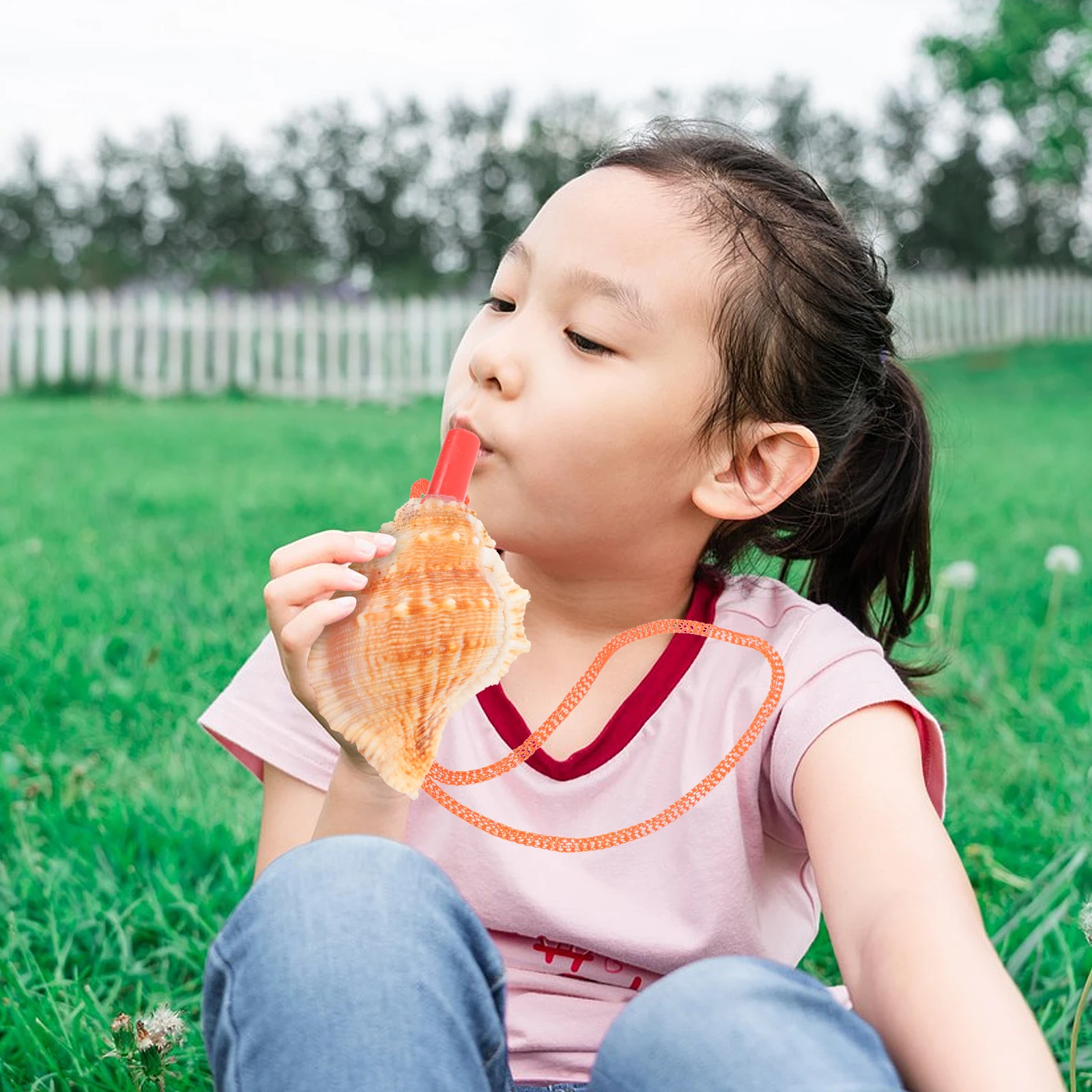 

Conch Whistle Toy Kids Loud Angle Shaped Plaything for Children Outdoor Training Party Favor Birthday Decoration Kid Plaything