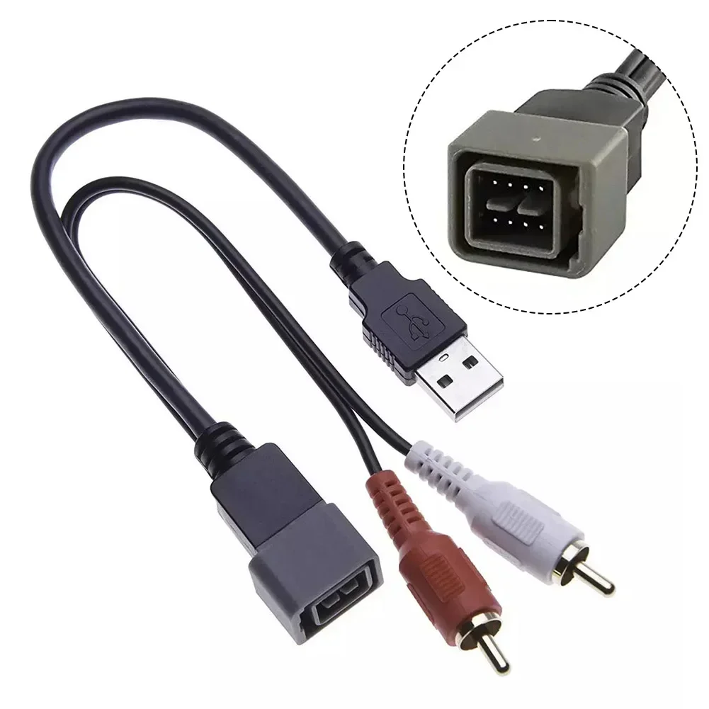 CTNISSANUSB 3 Adapter Cable For Nissan For Qashqai J10 Micra K13 For Versa USB AUX Retention Enabling USB AUX Audio Connectivity view 3