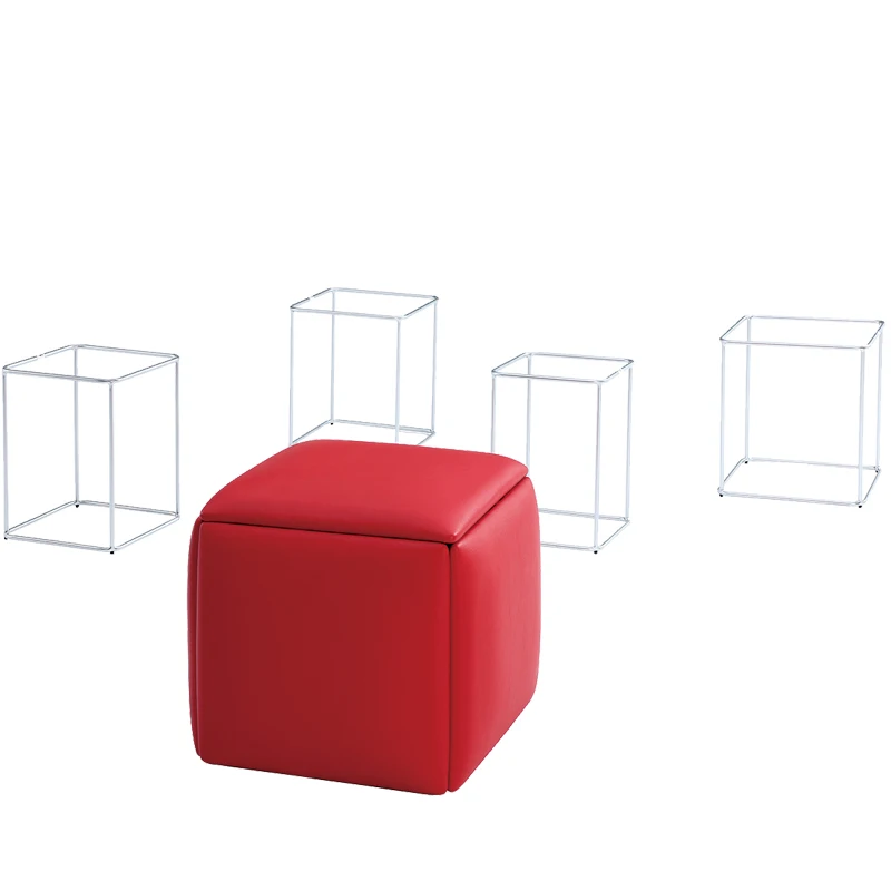 Rubik's Cube stool combination Multifunctional home Internet celebrity sofa Small stool Shoe changing stool