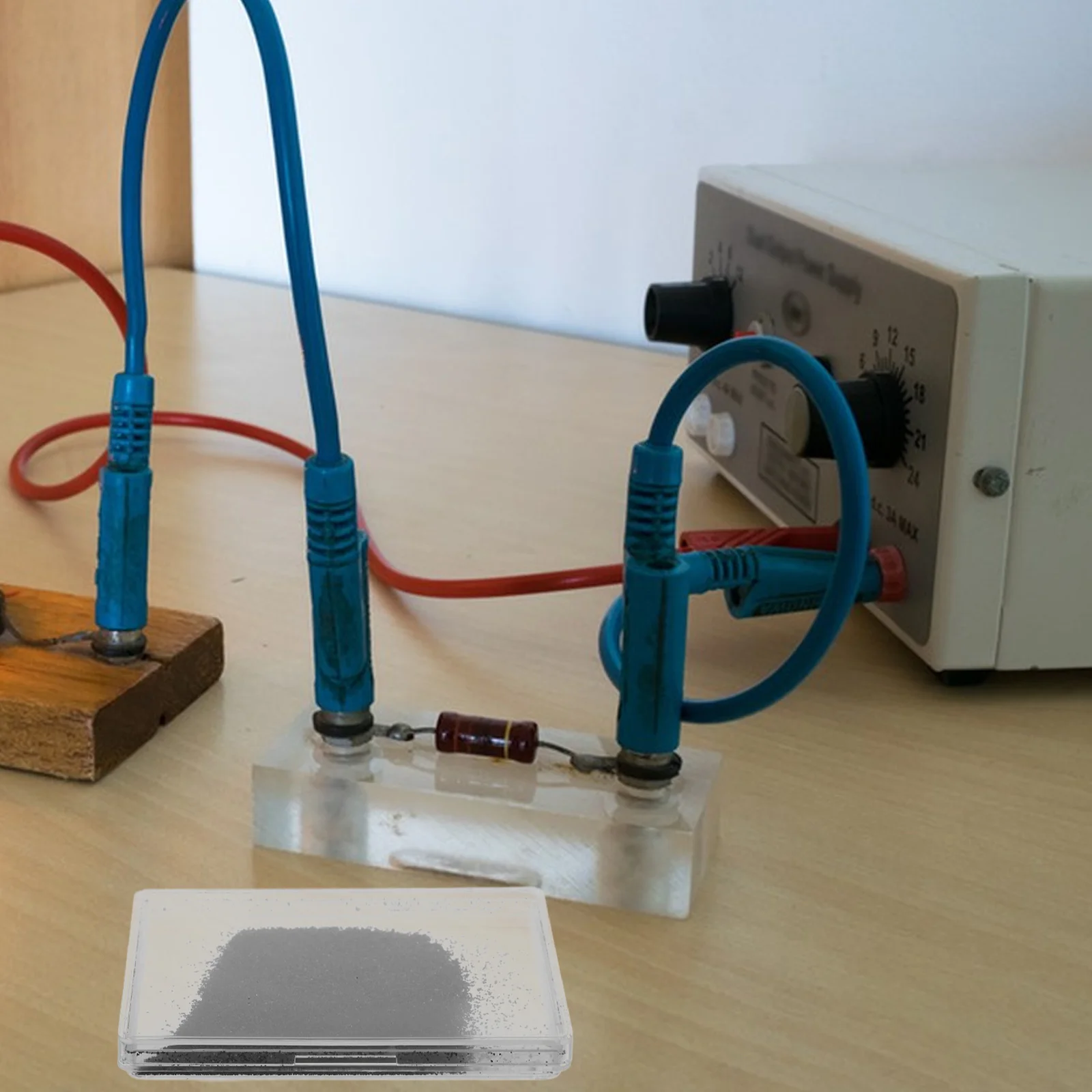 

1 Box Physics Teaching Instrument Iron Filings Iron Powder Shavings Magnetic Field Demonstrator Science Experiment Tool