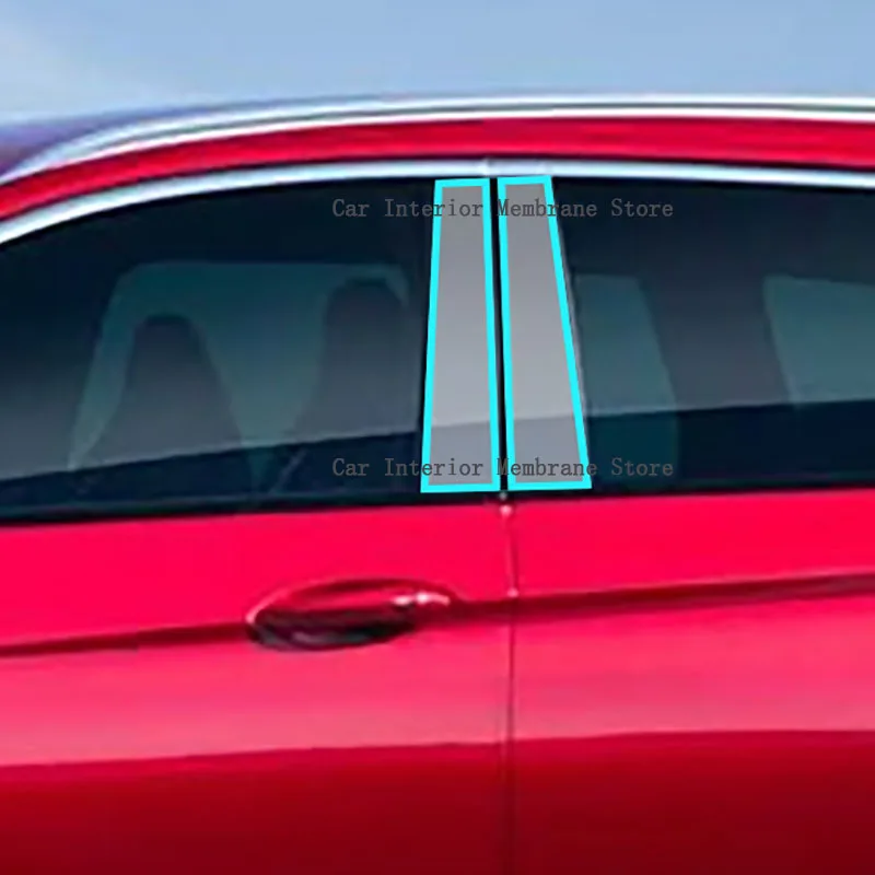 

Для OPEL INSIGNIA GSi 2020-2023 B/C-Pillars автомобильная внешняя автомобильная стойка против царапин ТПУ пленка защитная пленка