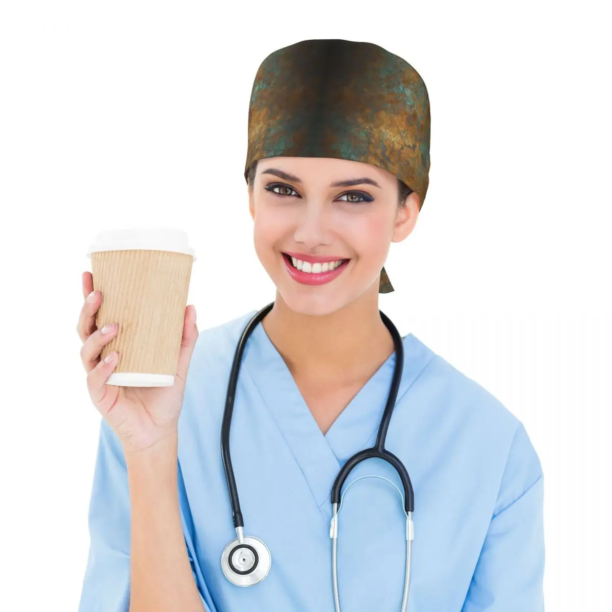 Oksydowany Miedziany Czepek Medyczny Dziecięcy Czepek Chirurgiczny Unisex Regulowany Czepek Pielęgniarski dla Dentysty