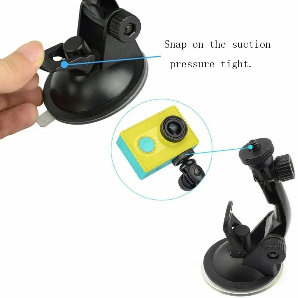 For DJI Pocket 3 Gimbal Camera Car Bracket Car Suction Cup Stable Mount Holder with Adapter Clip for DJI Osmo Pocket 3 Accessory