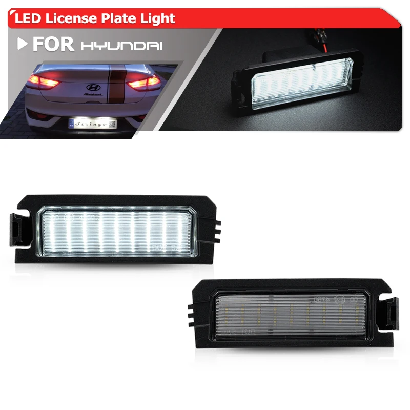 Fits For Hyundai Tucson NX4 2020-2022 Kia K5 DL3 2019-2021 K7 YG 17-21 Error Free Led License Plate Lights Auto Parking Tag Lamp