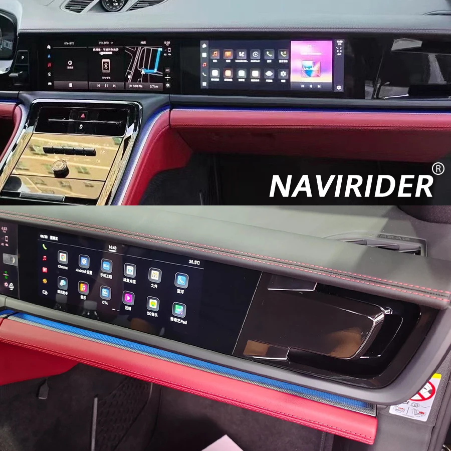 Pemutar Video Multimedia Radio Mobil Android 11 Inci untuk Porsche Panamera 2024 Layar Pintar Copilot Yang Ditingkatkan Navigasi GPS Carplay