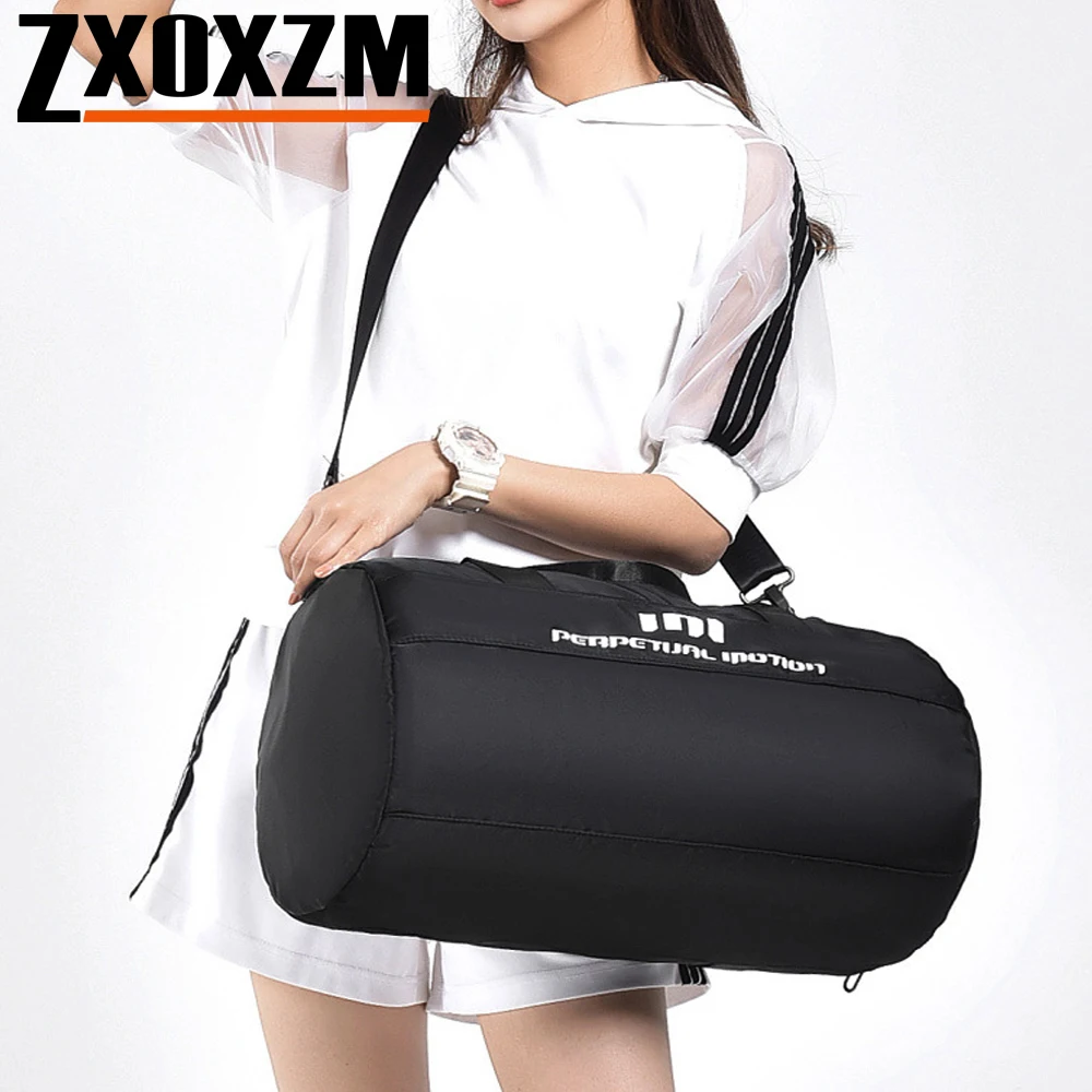 

1Pcs Large Waterproof Sports Gym Bag with Shoe Compartment & Wet-Dry Separation, Unisex Travel Training Bag for Fitness Workout