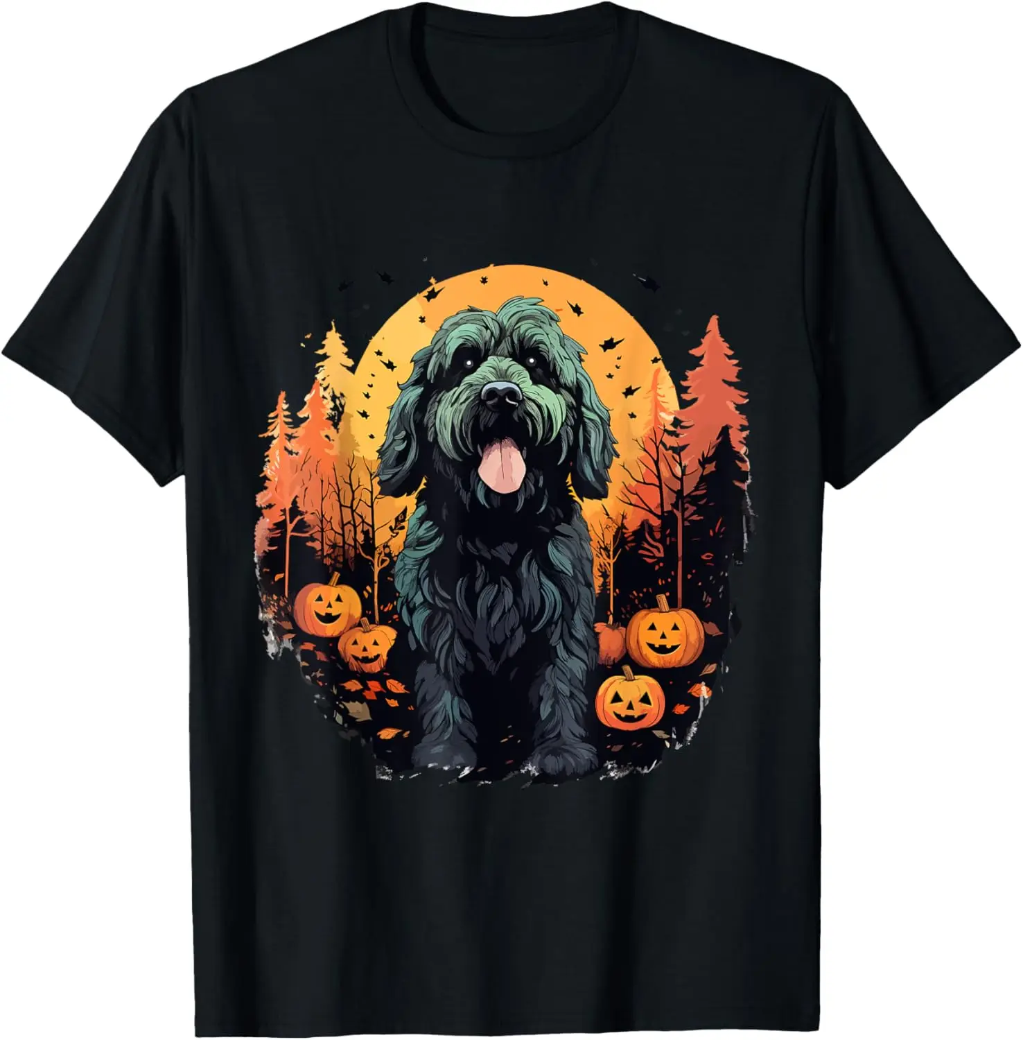 Goldendoodle Halloween Cute and Spooky Doodle Dog T-Shirt