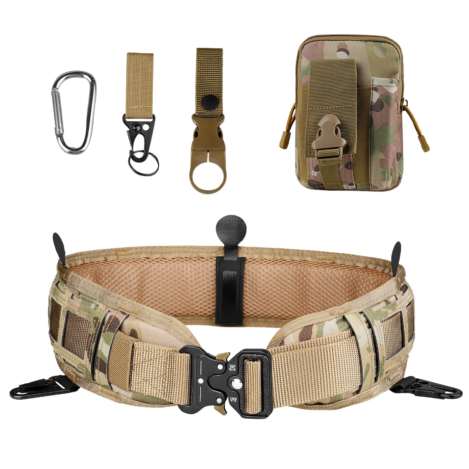 Tactical Sports Waist Wrap Set with Camouflage Multi-functional Outer Belt