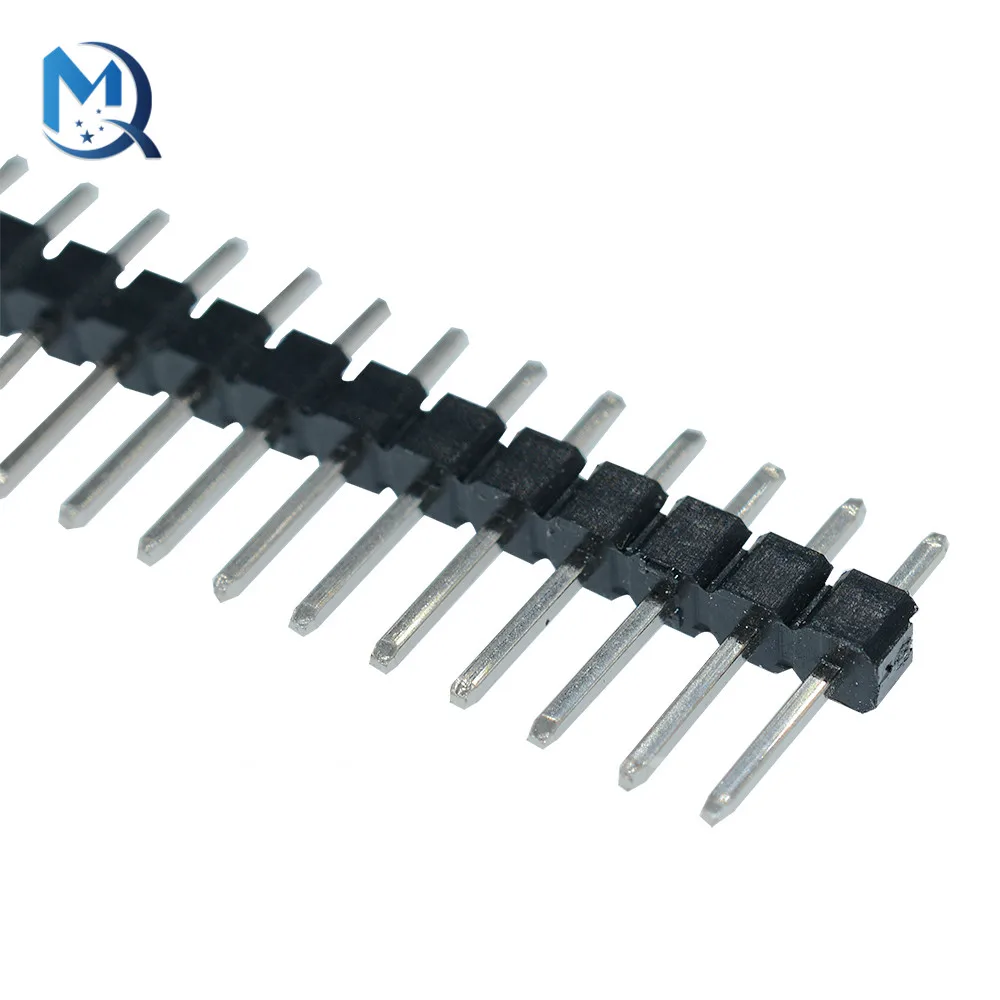 Hot Koop 40 Pin 1X40 Enkele Rij Mannelijke 2.54Mm Breekbare Pin Header Connector Strip