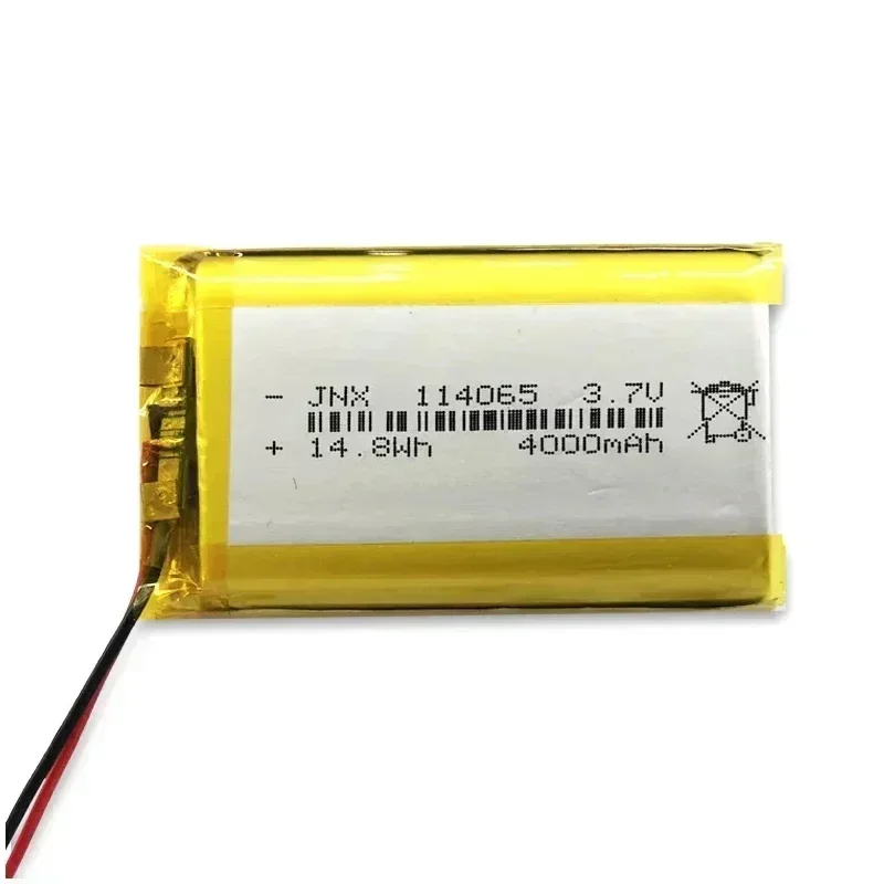 New 114065 Polymer Lithium Battery 3.7V 4000mAh Large Capacity Bluetooth Speaker Shaver Beauty Instrument Mobile Power Battery