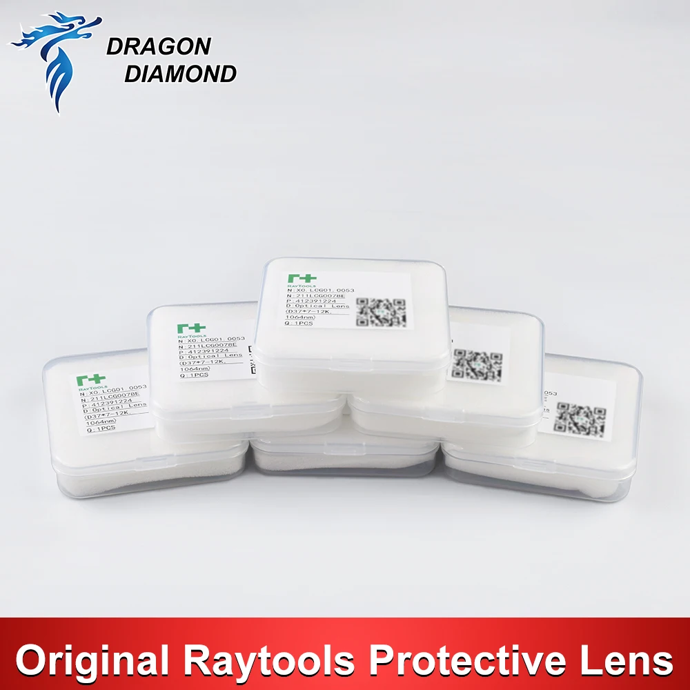 

5pcs Original Raytools Laser Protective Windows Lens 27.9X4.1 24.9X1.5 37X7 for Raytools Fiber Laser Head BT240S BM109 BM114S