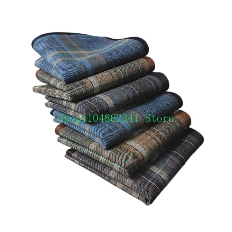 5ASDポリエステルハンカチ雄の洗える格子パターンハンキーランダムカラーハンカチの大人の商業