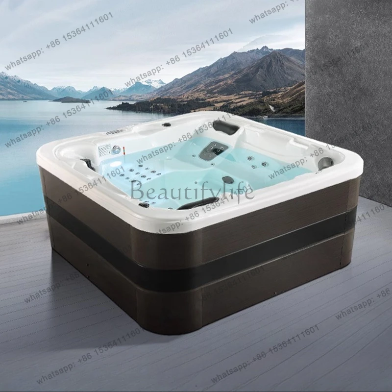 Acrylic Outdoor Jacuzzi Surfing Spa Spa Wellness Pool Villa Heated Heated Heated Bath
