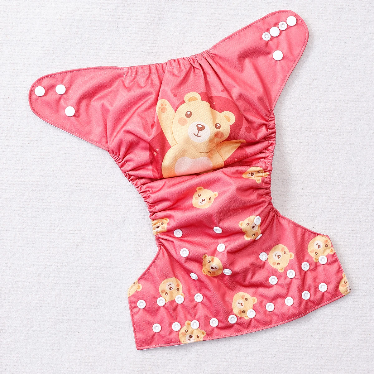 Elinfant 방수 재사용 가능한 빨 수있는 아기 천 기저귀 3-15kg, 디지털 위치 인쇄 방수 변기 훈련 바지