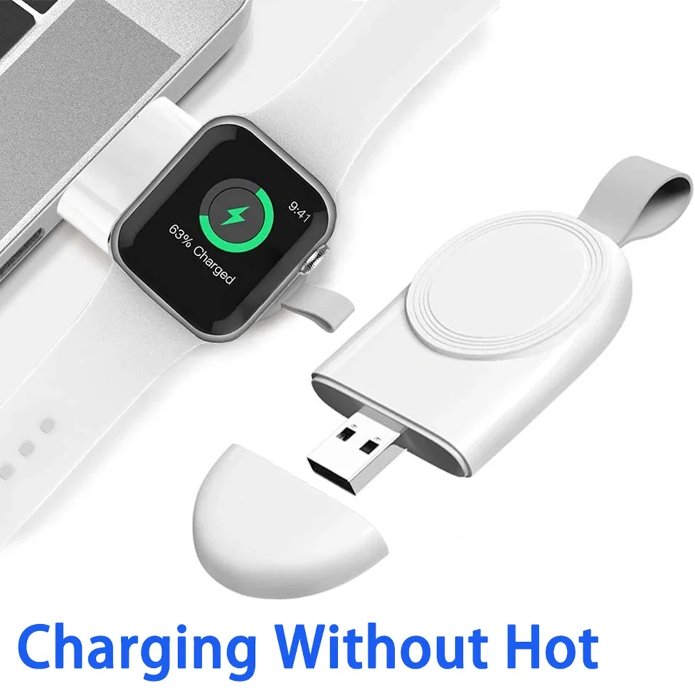 Mini Magnetic Wireless Charger Dock For Apple Watch series 8 7 6/5/4/SE/3/2 Portable Wireless Charging Cable Charger For iwatch