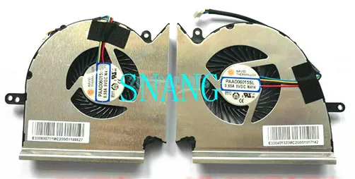 Used  FOR CPU GPU Cooler Fan For MSI GE75 GP75 GE63 GP63 GL63 GV63 GE73 GL73 VR Raider 9SG MS-17E2 PAAD06015SL N414 N417 Radiat