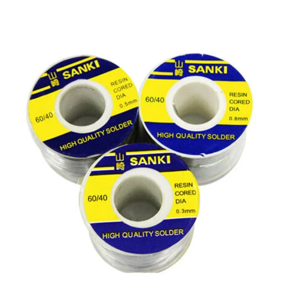 SANKI 0.3 0.5 0.6 0.8 1.0 MM Solder Wire 250g 60% Tin Lead Line Rosin Core Flux Solder Soldering Repair Tools