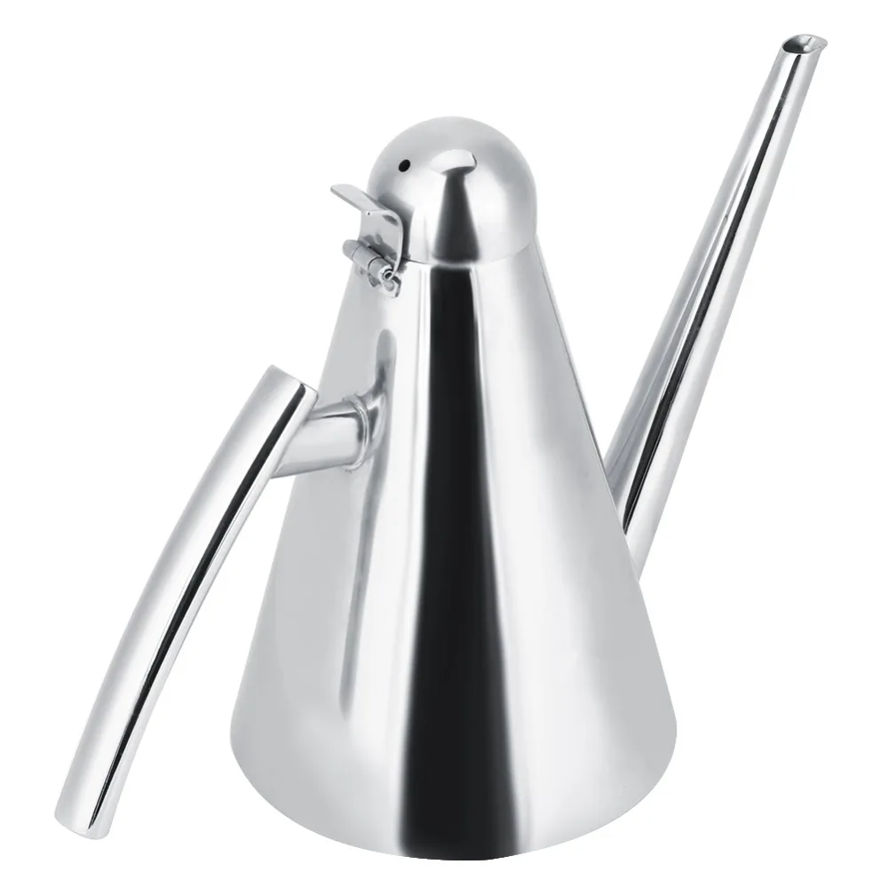 Premium 304 Stainless Steel Oil Dispenser Bottle 500ml Seasoning Bottle Olive Oil Cruet Home Kitchen Use