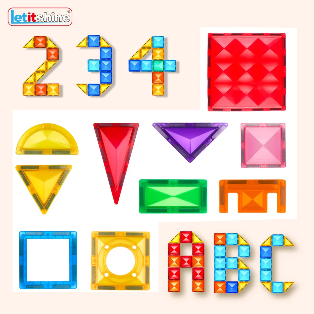 

Магнитные игрушки, строительные блоки, магнитная плитка, конструктор, детский подарок на день рождения для девочек, STEM, 3D DIY, Монтессори, образование 3, 12 лет