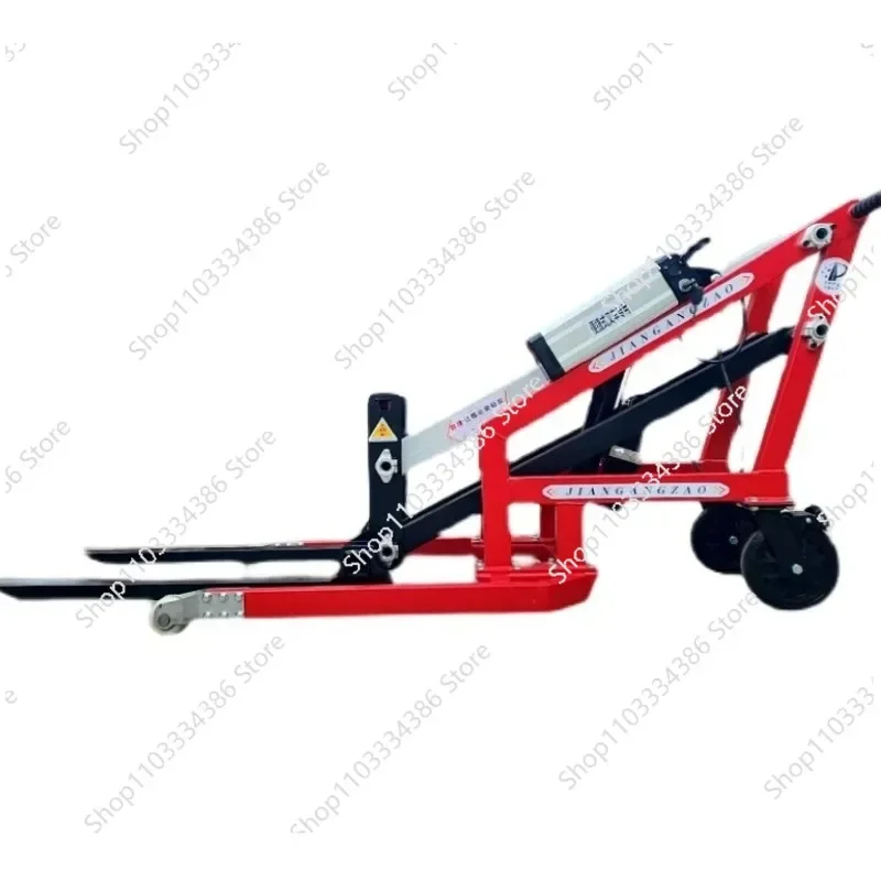 Convenient Curved Arm Simple Electric Lift Forklift, Small Warehouse Handling Vehicle, Hydraulic Loading and Unloading Vehicle