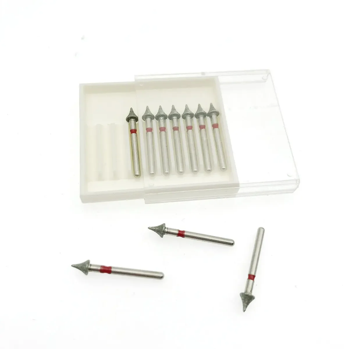 10Pcs Interproximal Enamel Reduction Dental Diamond Burs High Speed Handpiece Burs 1.6mm shank burs