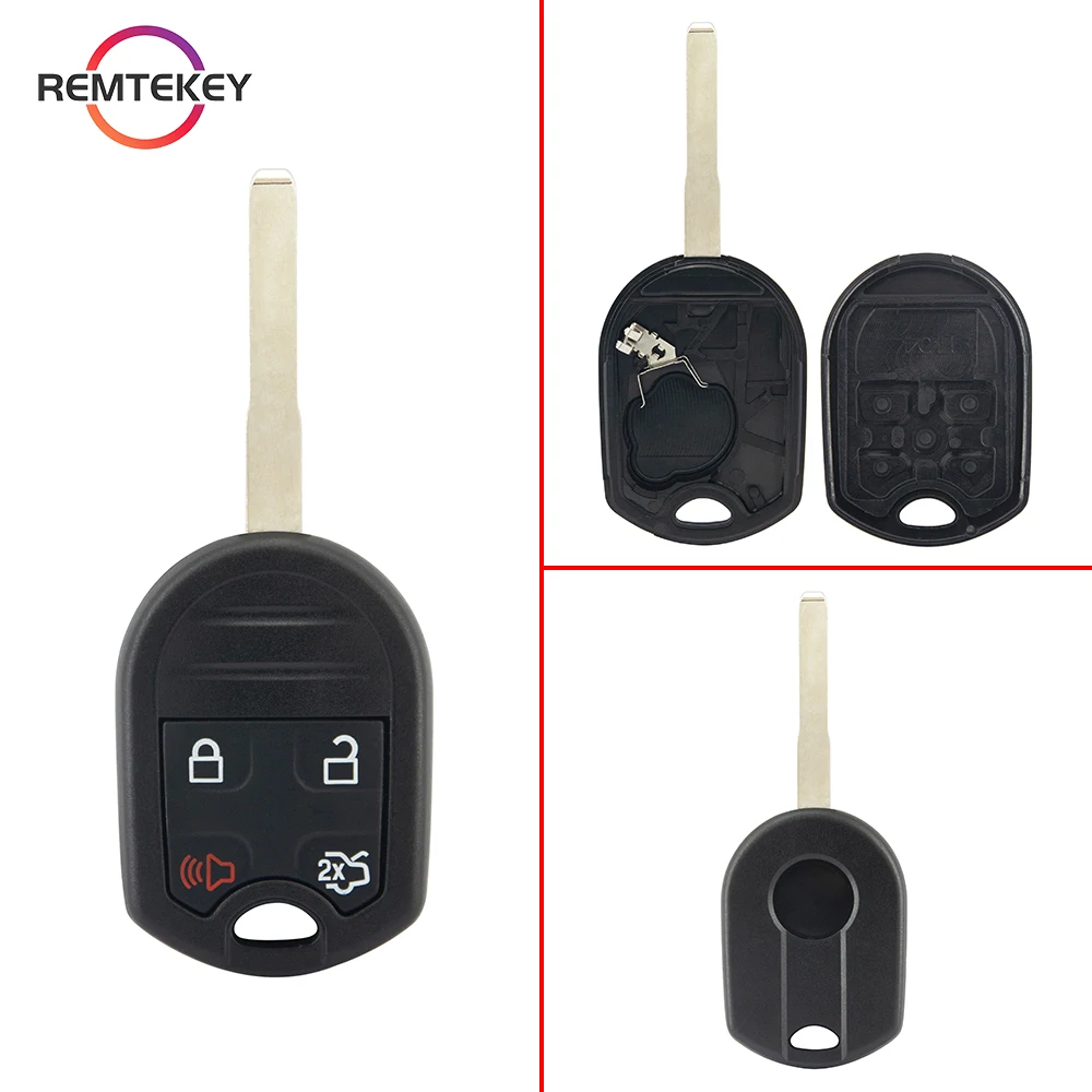 REMTEKEY Remote Head Key Fob Case Shell per Ford Edge Explorer Ranger Expedition Mustang Escape Taurus Mazda Tribute