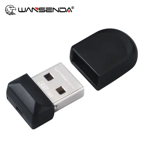 WANSENDA Super Mini unidad Flash USB resistente al agua Pendrive 64GB 32GB 16GB 8GB 4GB capacidad Real USB 2,0 Memory Stick Thumbdrive