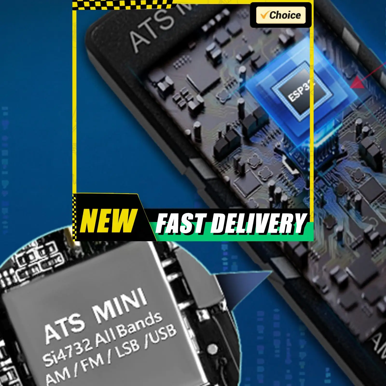 

1,9-дюймовый IPS-экран AMNVOLT V4 ATS MINI SI4732 DSP-радиоприемник FM AM SSB LSB USB с усилителем для наушников