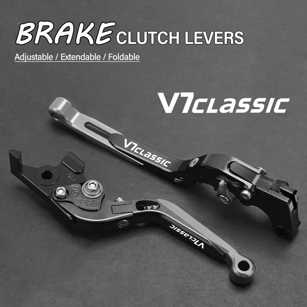 

FOR MOTO GUZZI V7Classic V7 Classic 2008-2016 Motorkike Hand Brake Clutch Adjustable Levers Handle Folding Extendable Lever grip