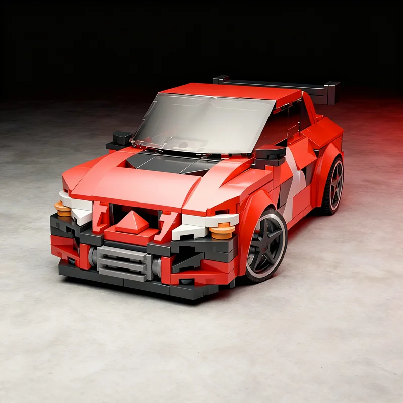 382pcs MOC Sean’s Mitsubishisss Lancer Evo IX City Champions Model Building Blocks Toys Construction Christmas Gift Display