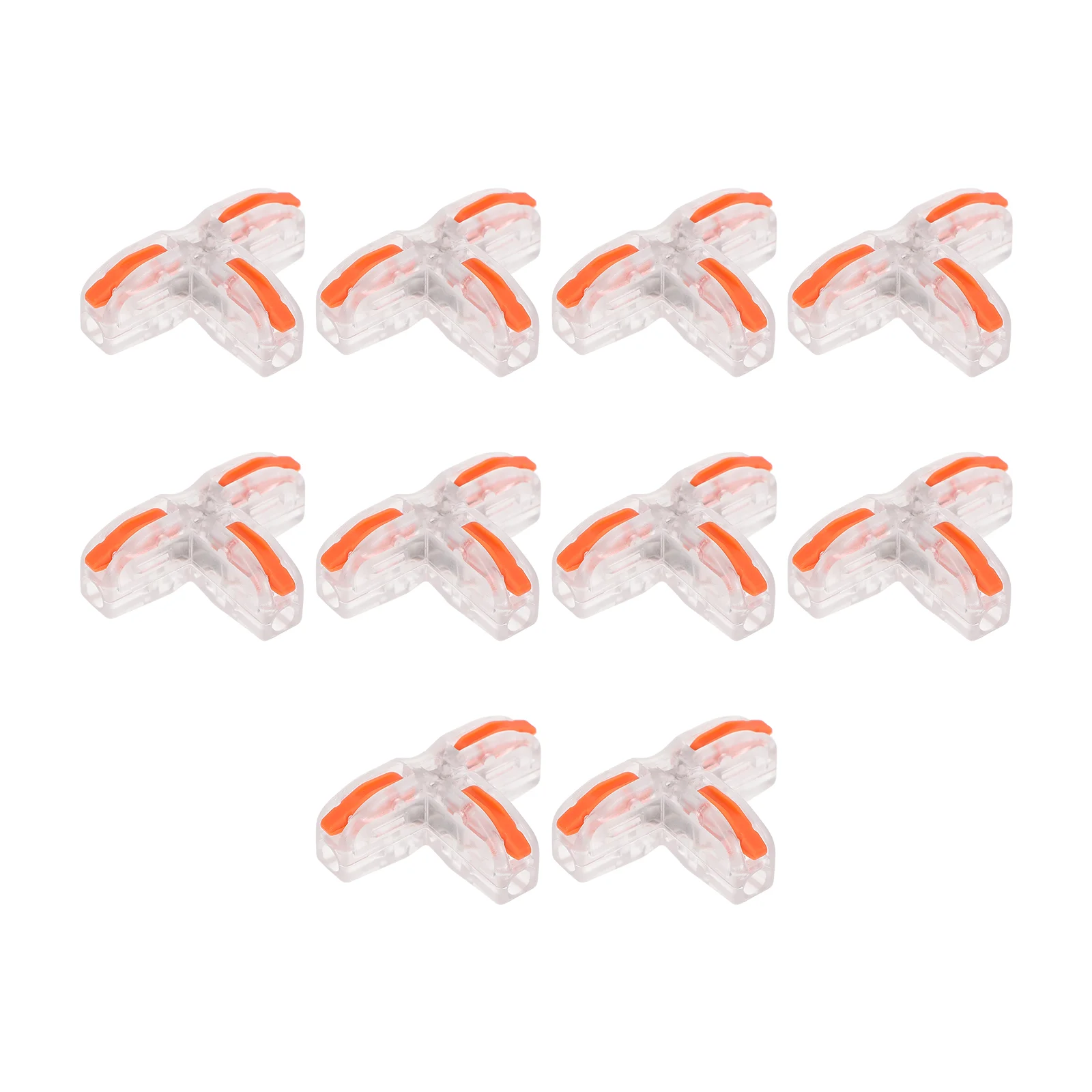 

10pcs Insulated Tinned Copper Wire Connectors Quick Splice Terminals Flame Retardant Safe Reliable For Household