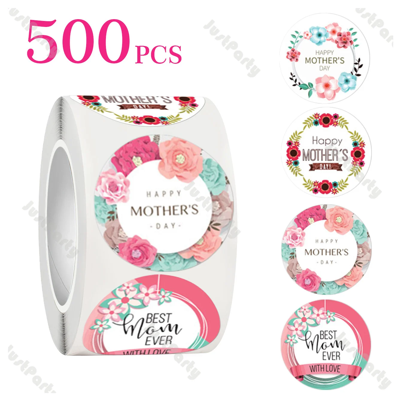 

500pcs Mom Gift Stickers Mothers Day Labels Sweet Treat Stickers Thank You Sticker Labels Happy Mothers Day Tags Cookie Stickers
