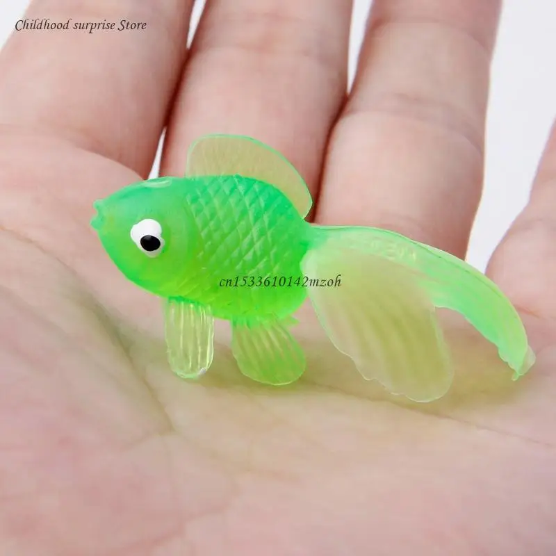 Children's Mini Toy Realistic Golden Fish Portable Cupcake Party Dropship