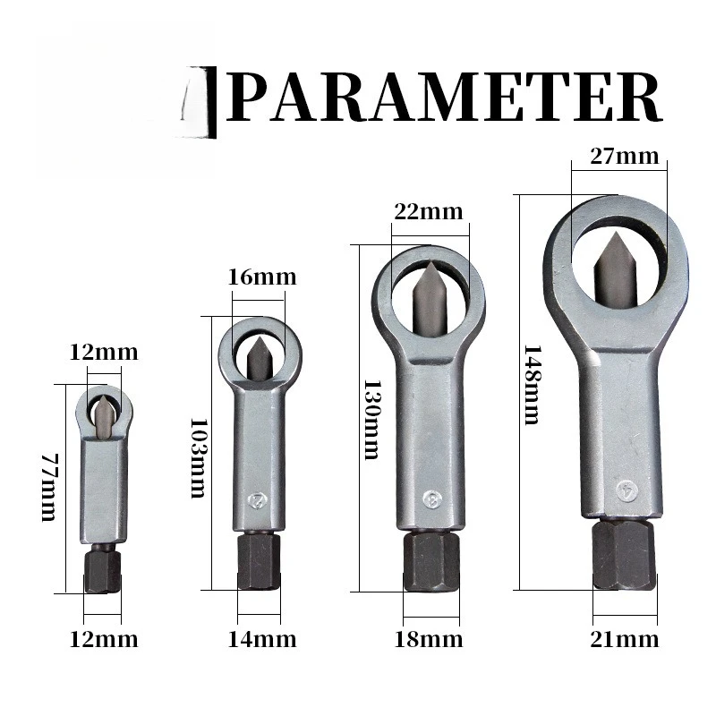 Rust Screw Remover Nut Dismantling Nut Artifact Nut Splitting Separation Cutter Nut Dismantling Tool