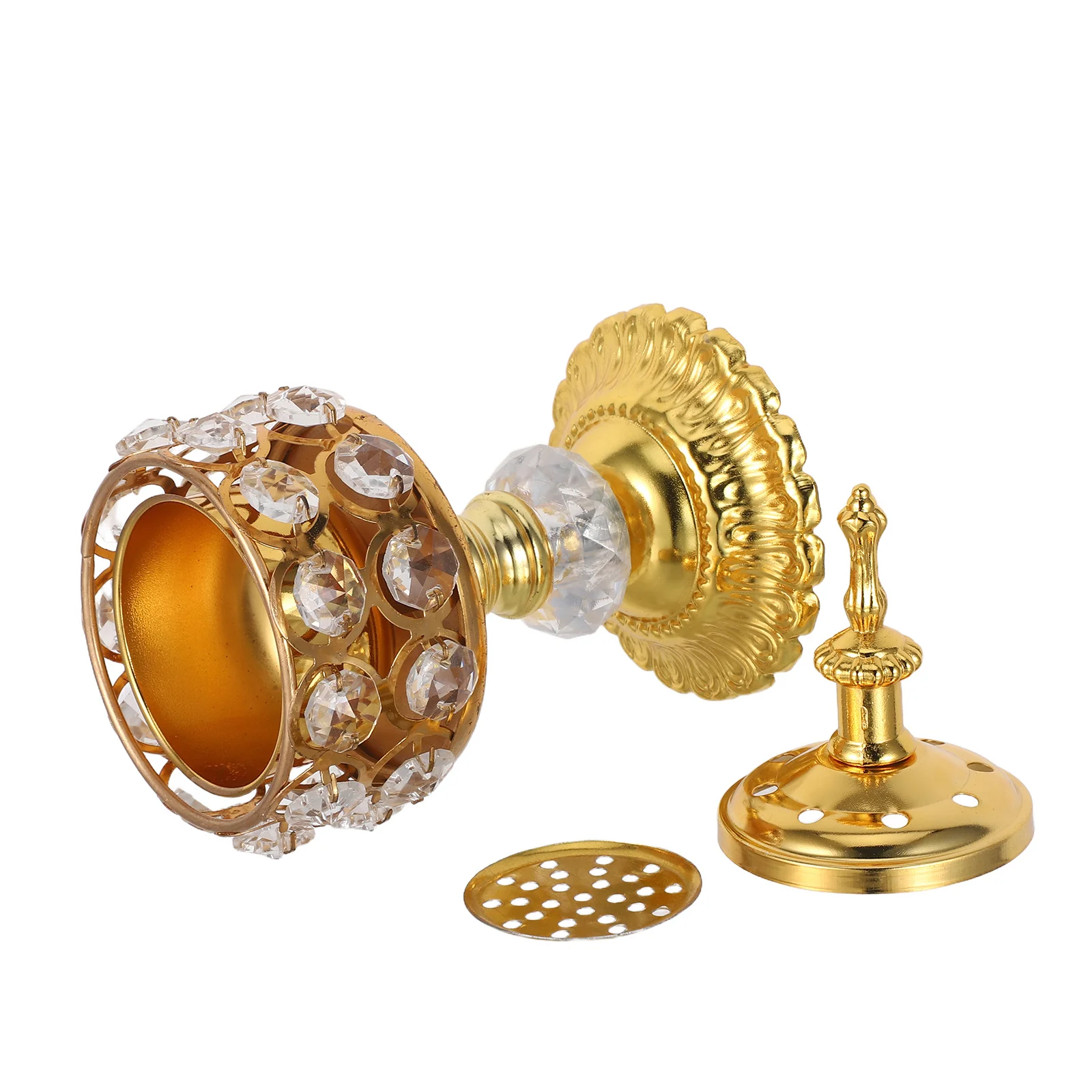 

Metal Incense Burner Handheld Gold Lace Vintage Charcoal Aromatherapy Meditation Yoga Home Spa Portable Censer Holder