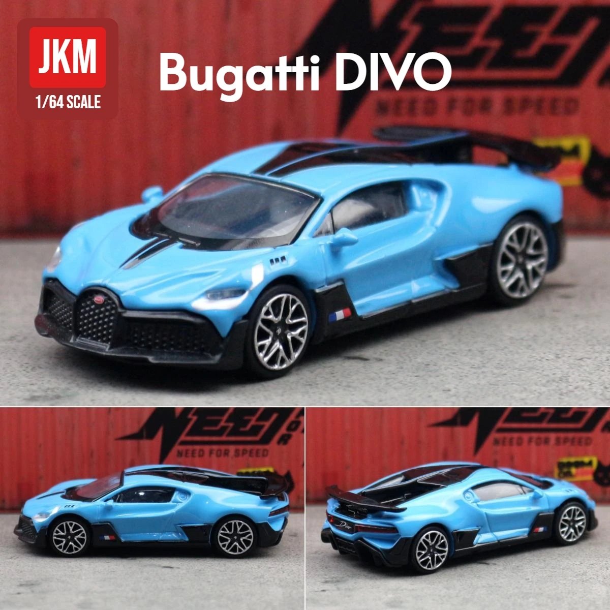 Xe Mô Hình Bugatti Divo 1:64 Bburago ( Đen ) | Việt Nam