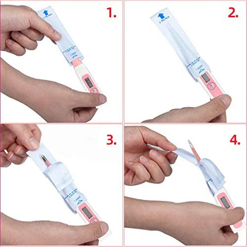 100 Pack Digital Thermometer Probe Covers - Disposable Universal Electronic Oral Rectal Thermometer Covers