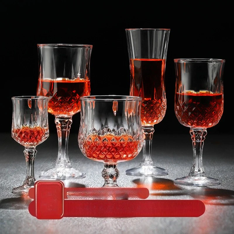 

Европейский утолщенный стеклянный алмазный бокал для вина, чашка для шампанского для домашнего использования