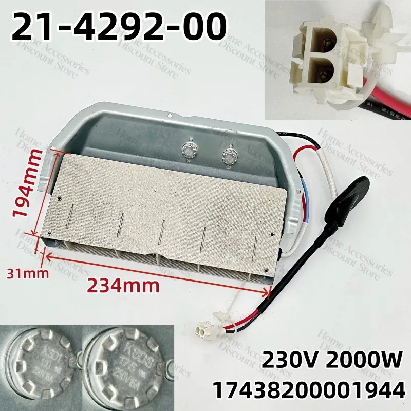 Suitable for Midea Dryer Accessories 21-4292-00 Heating Wire 17438200001944 Drying Heater