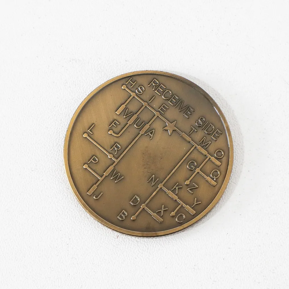 1pc CW Morse Code Commemorative Coin Morse Code Training Souvenir Coin for Novice Radio Enthusiasts Birthday Gifts for Men Kids #1