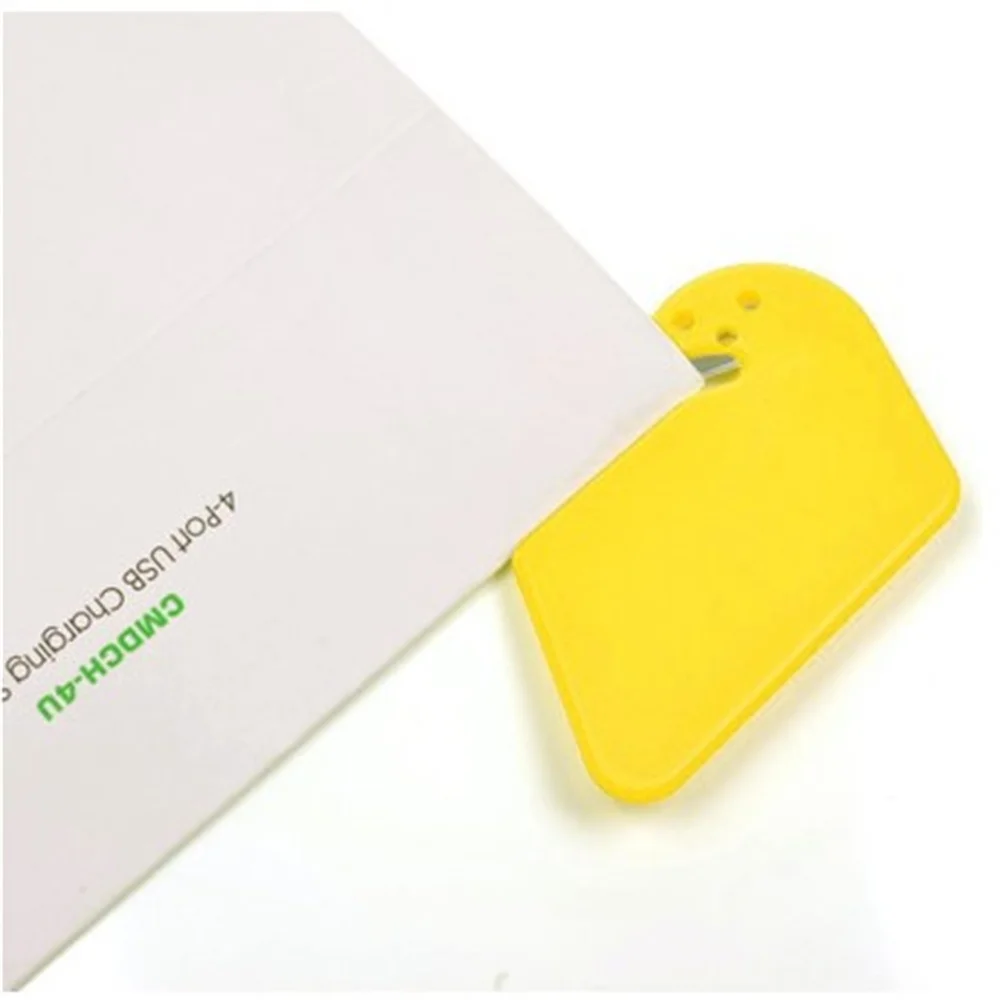 10pcs/lot  Sharp Mail Envelope Plastic Letter Opener Office Equipment Safe Paper Guarded Color Randomly