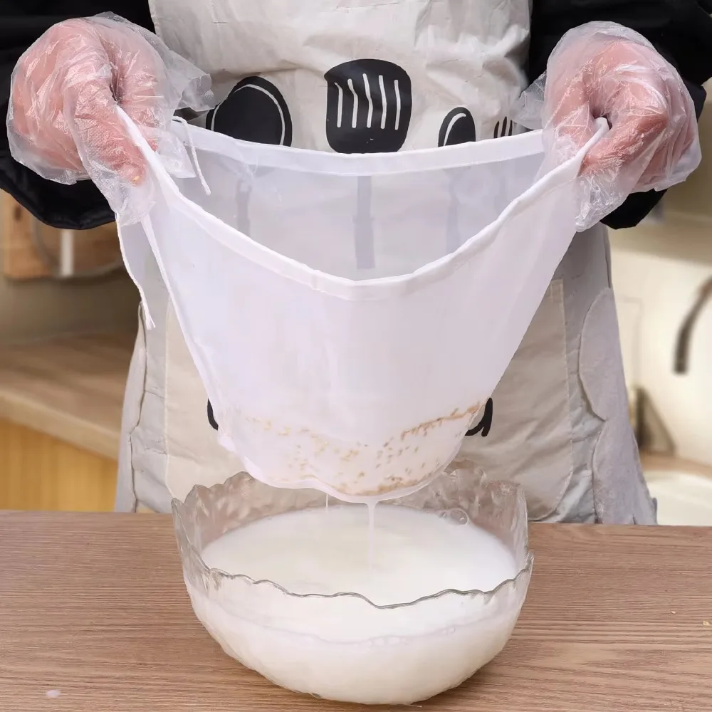 

Bowl Shape Cheese Cloth Bag for Straining with Closed Edges Fabric Fine Mesh Cloths Cheesecloth Bags Mesh Bag Reusable